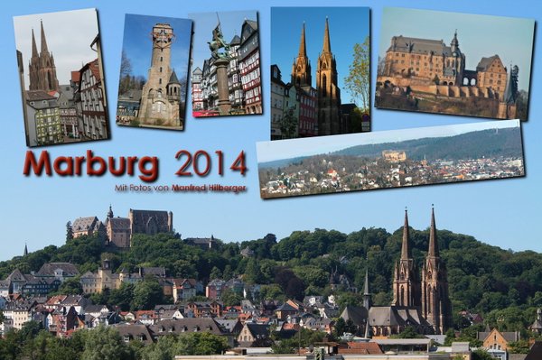 Kalender Marburg 2014 mit Fotos von Manfred Hilberger