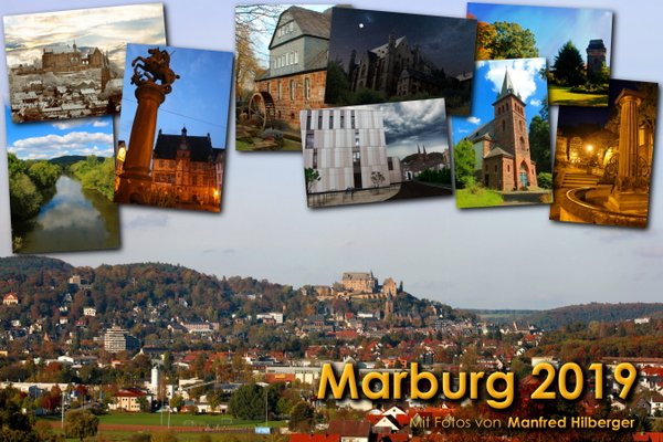 Kalender Marburg 2019 mit Fotos von Manfred Hilberger